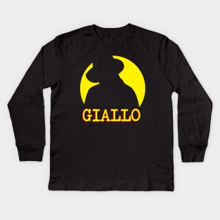 GIALLO Vintage Italian Horror Kids Long Sleeve T-Shirt